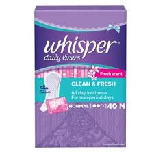 Whisper Daily Liners Clean & Fresh Panty Liners